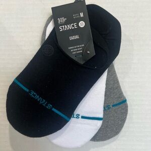 Stance Men's No-Show Socks - Black, White, Gray